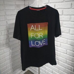 George Men's Size Medium Black Short Sleeve T-shirt
